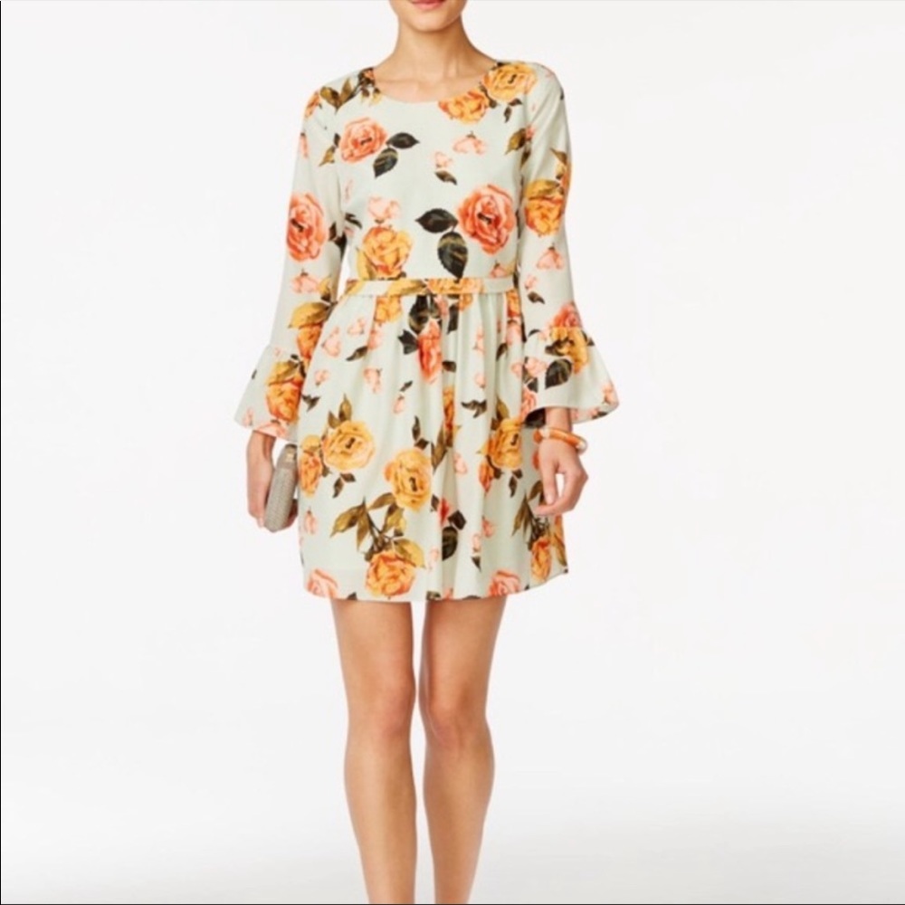 CeCe Mint Floral Dress